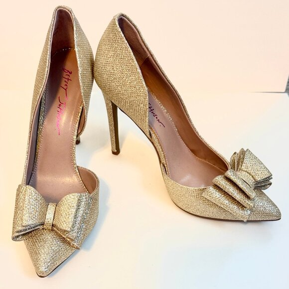 Betsey Johnson - NWOT Prince d'Orsay Bow Pumps- sz. 8 - Picture 1 of 8